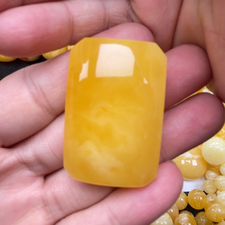 裸石蜜蜡未镶嵌蜜蜡平安无事牌