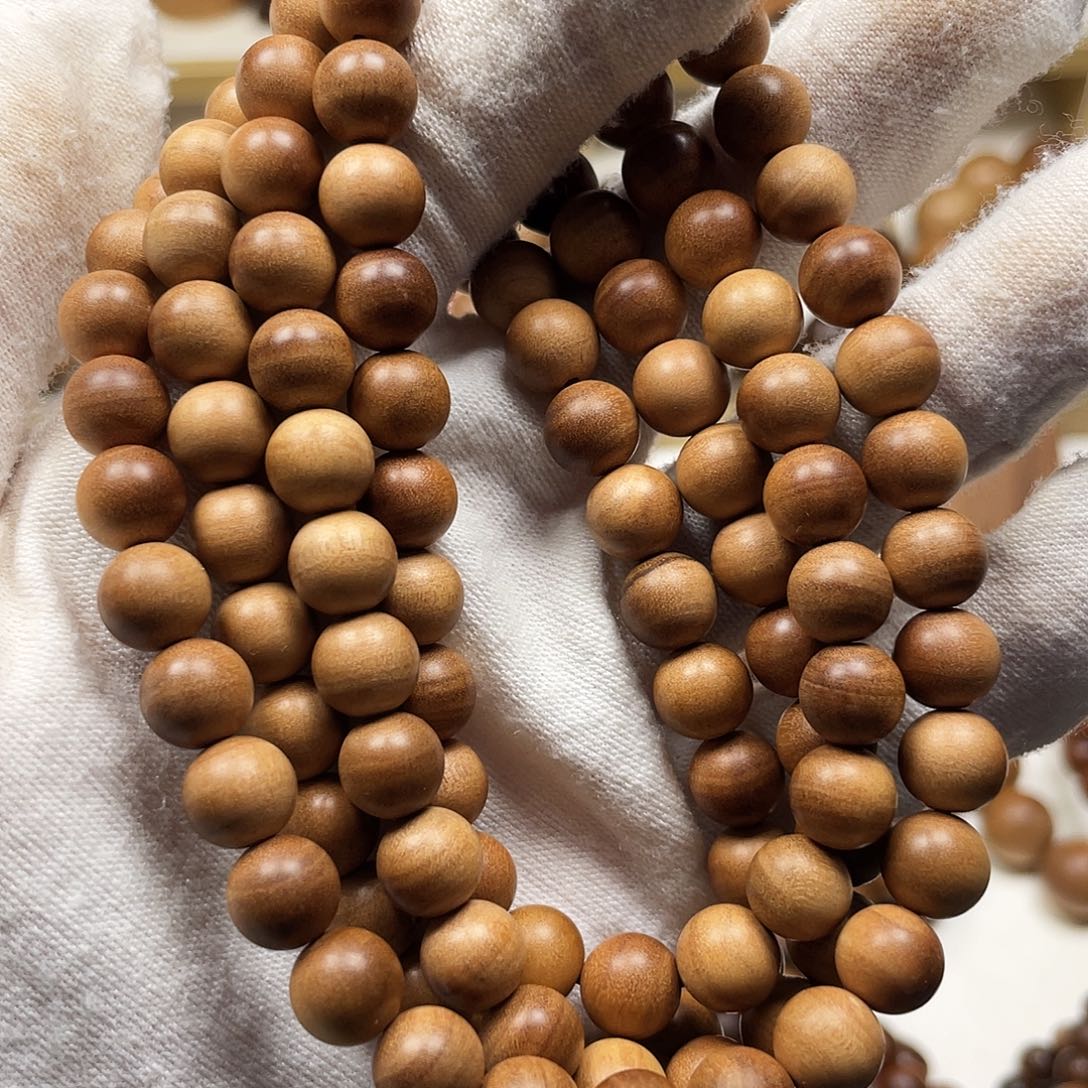 檀香木手串/手链老山檀香108/08横纹红肉