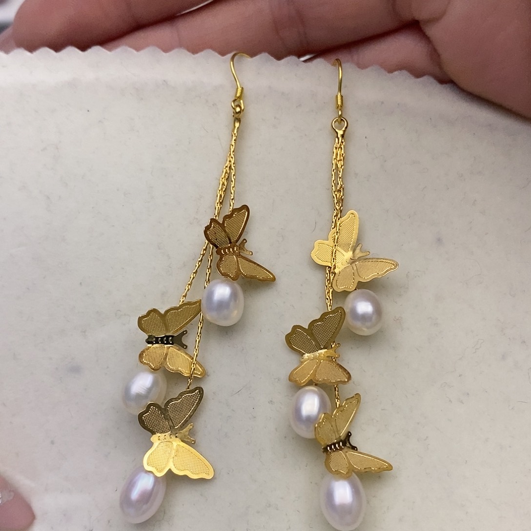 【闪购商品】淡水珍珠耳饰合金28