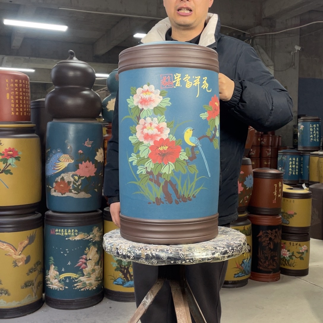 宜兴原矿紫砂茶叶罐
