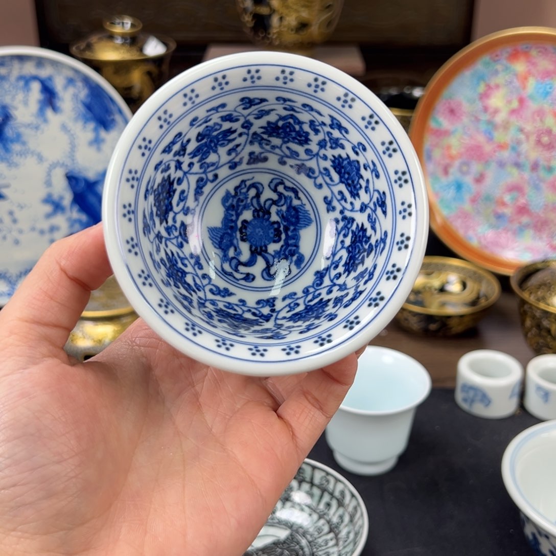 瓷片打**_景德镇手工手绘陶瓷