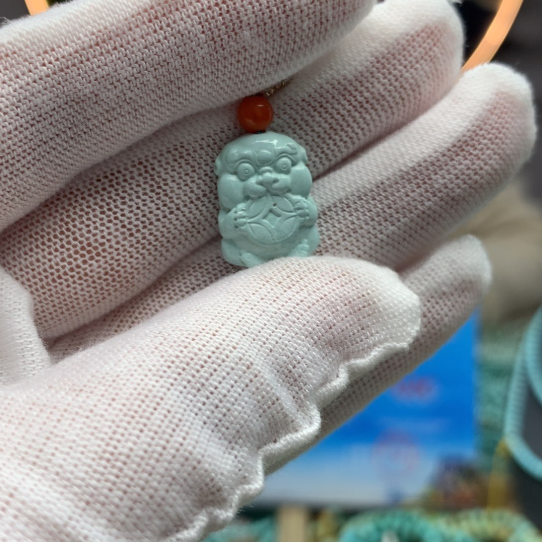 绿松石挂件未镶嵌