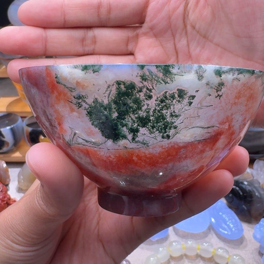玛瑙/玉髓玛瑙茶杯未镶嵌毅