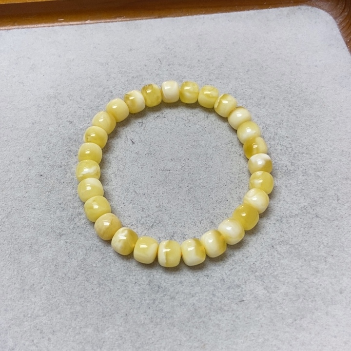 蜜蜡未镶嵌裸石手串