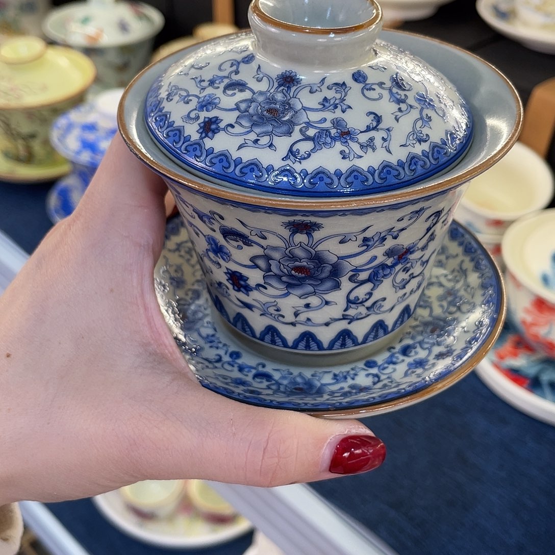 陶景德陶瓷盖碗茶具