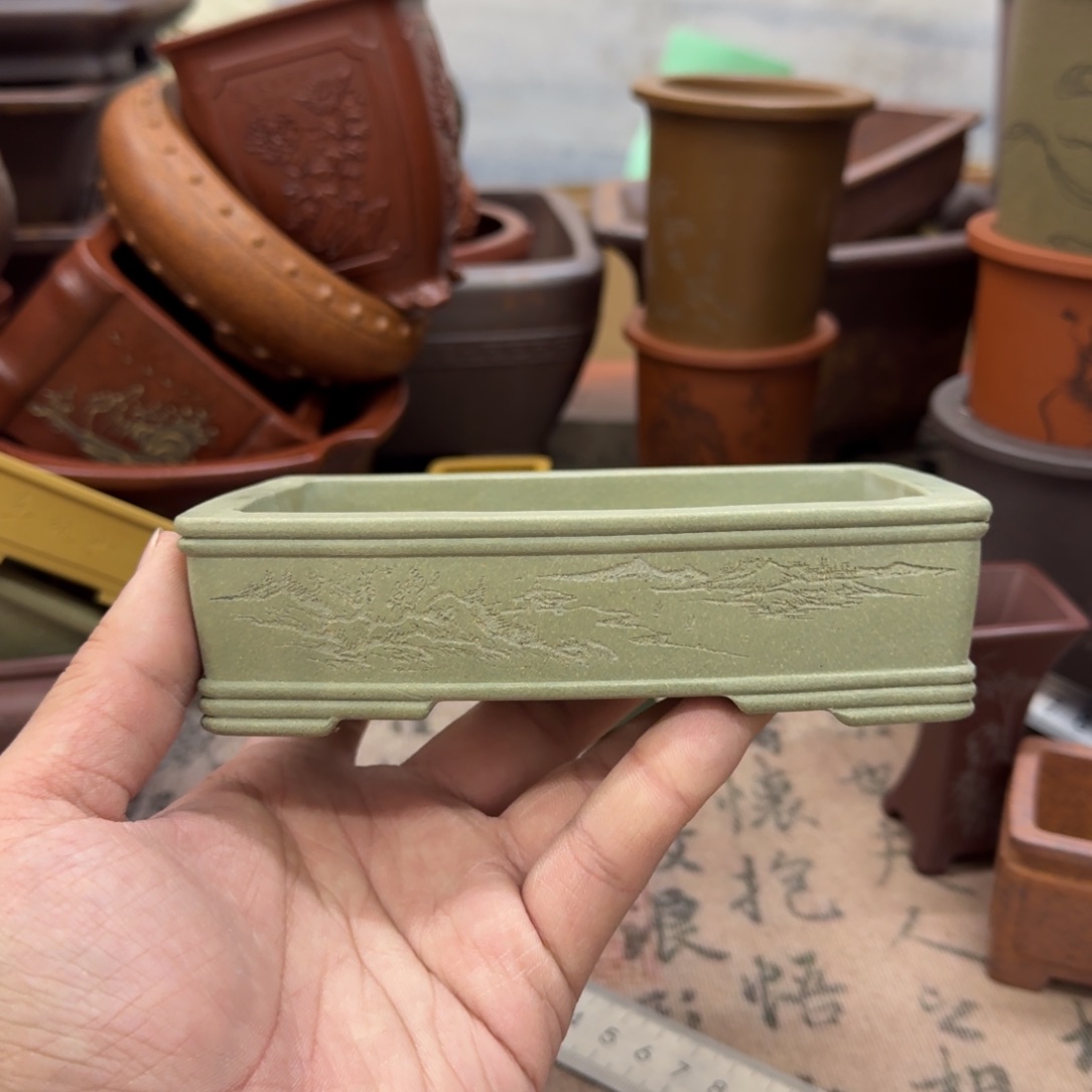 紫砂花盆宜兴紫砂正品13x7.5x2.8