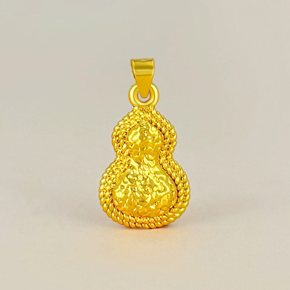  精品碎冰冰龙鳞葫芦吊坠送链子带礼盒—D019