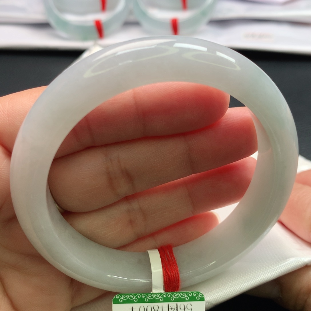 翡翠手镯未镶嵌缅甸56.57