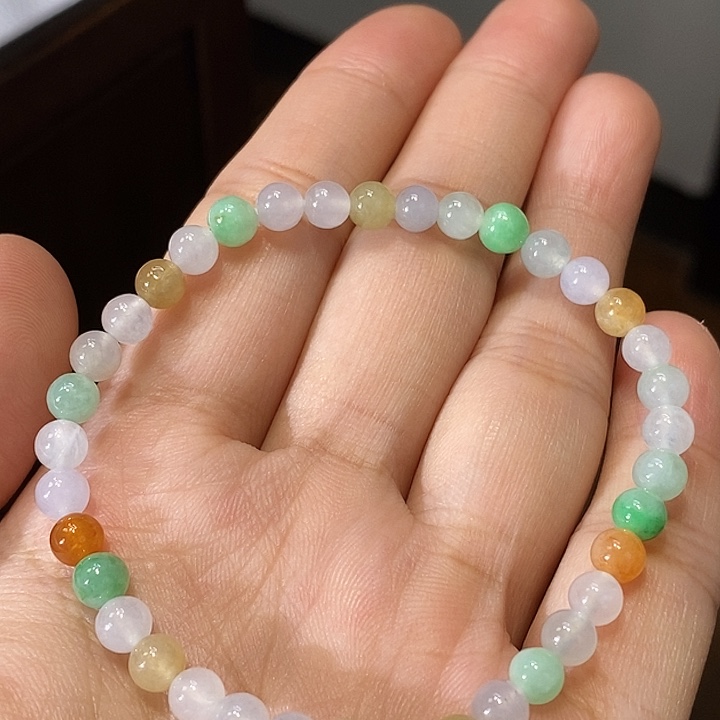 翡翠未镶嵌手链珠子