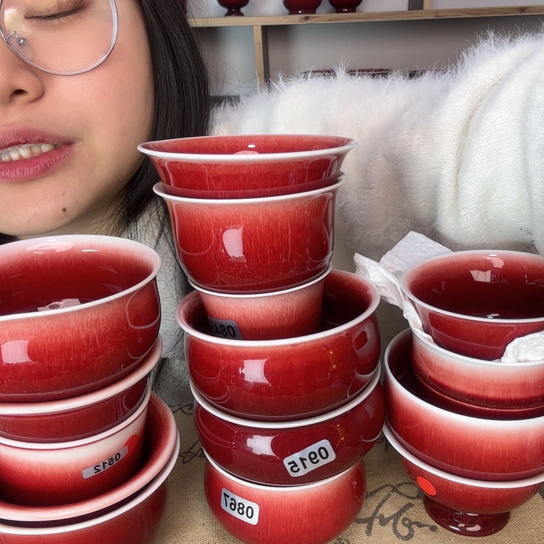 杯景德镇郎红陶瓷