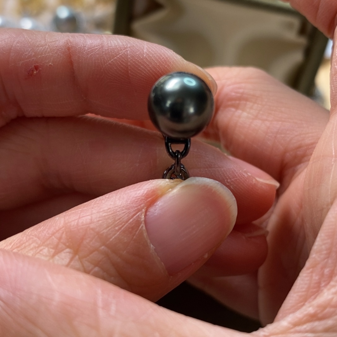 海水珍珠戒圈银S925镶嵌