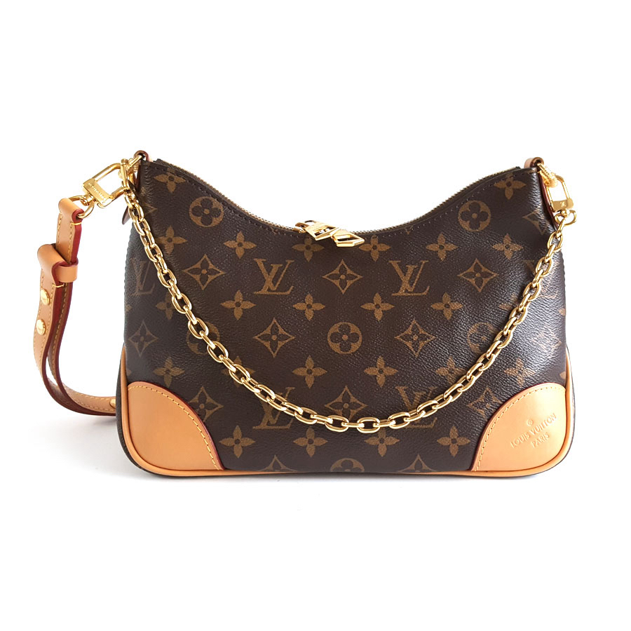 未使用 LouisVuitton/路易威登 老花黄牛角包单肩包