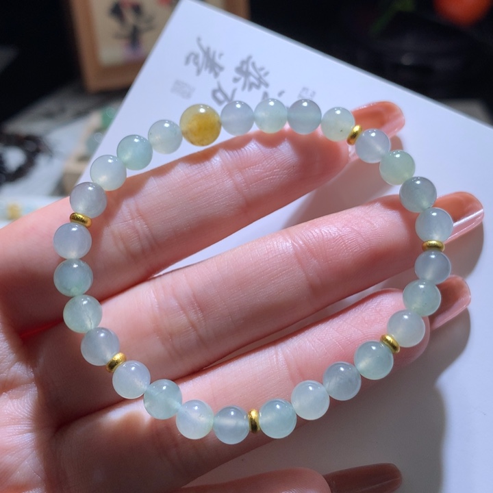 翡翠手链未镶嵌卡6~7特色掌中宝