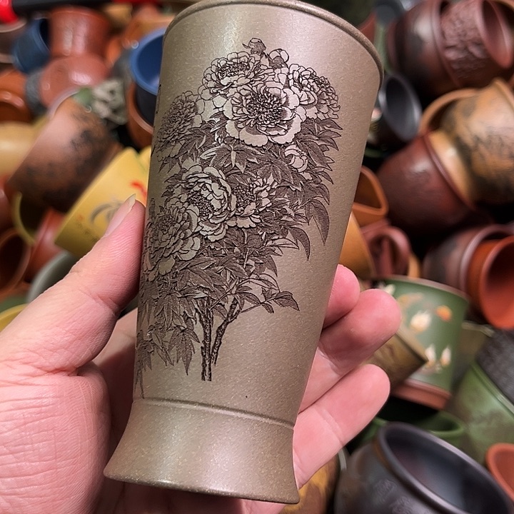 紫砂茶杯全手工紫砂主人杯