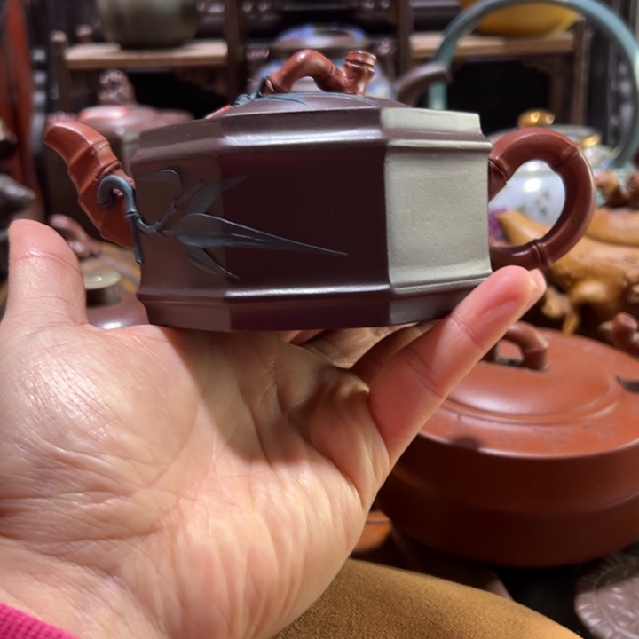 紫砂茶壶紫砂壶收藏起来了！