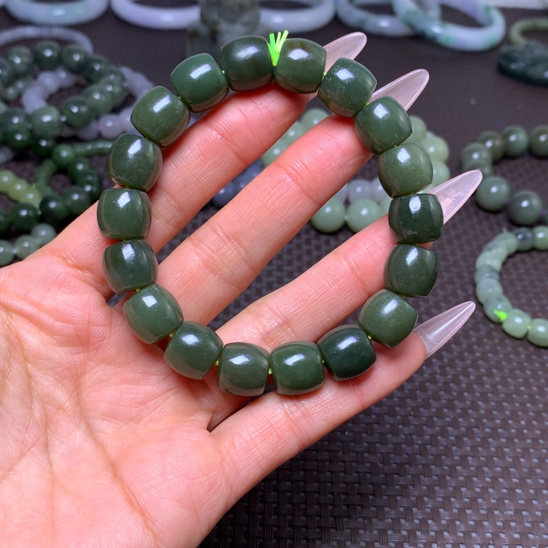 未镶嵌手串和田玉卡12