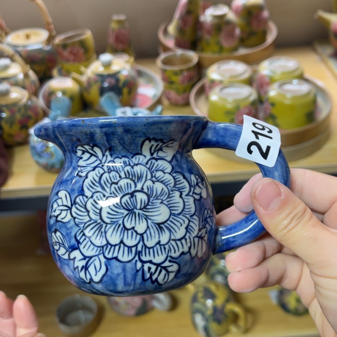 杯素浅陶瓷手工手绘