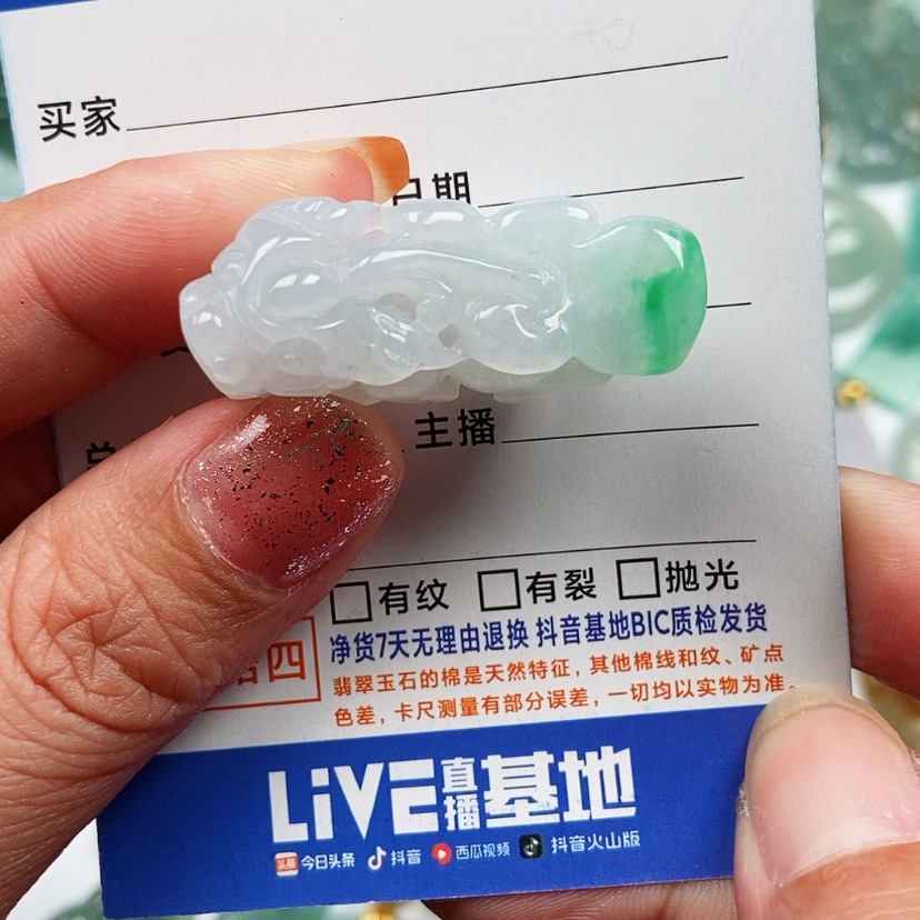 【闪购商品】翡翠颈饰未镶嵌貔貅