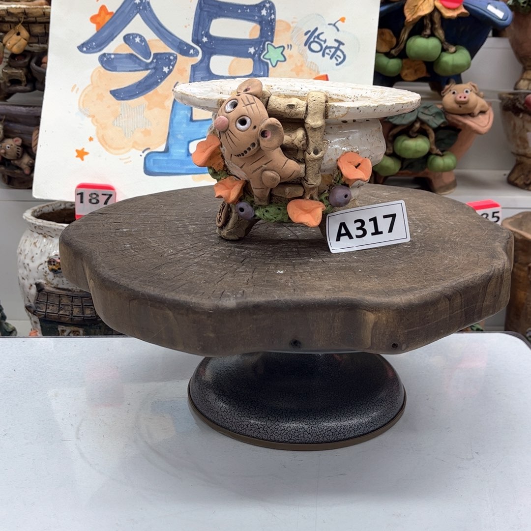 红陶花盆317粗陶