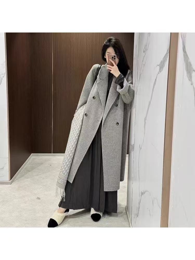 长款冬季秋冬中长款毛呢外套毛呢百搭女士【E区】5514 E25-1 原01