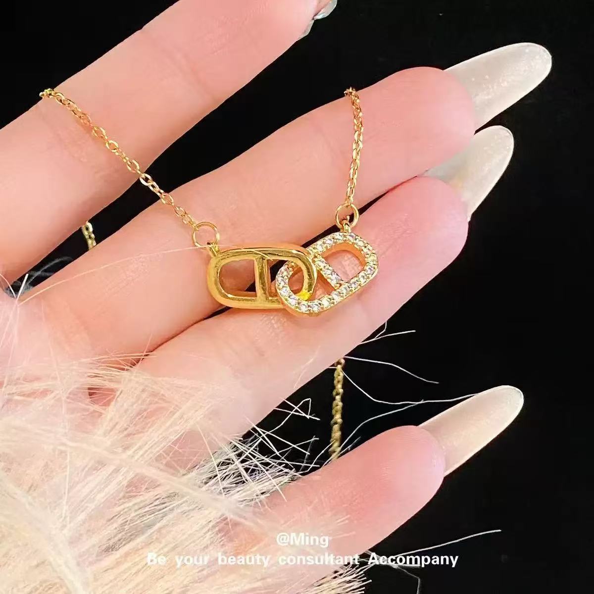 钛钢项链 猪鼻子项链429