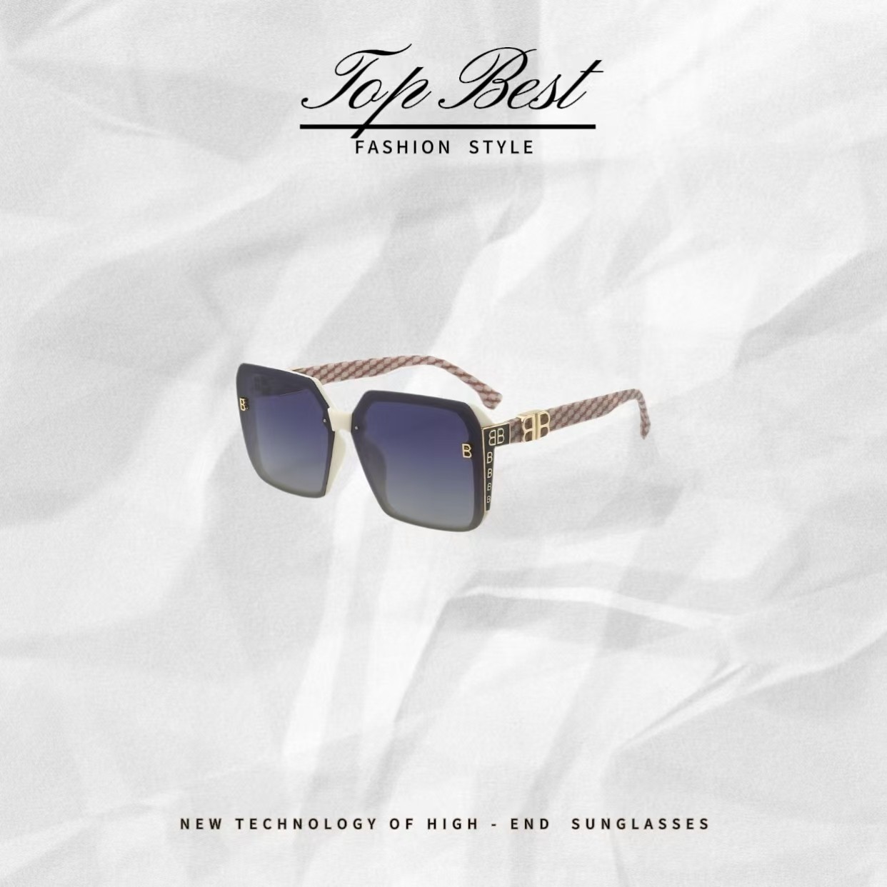 TB/【COCO LESLEY】ZX 双B 偏光太阳镜时尚偏光太阳镜2581