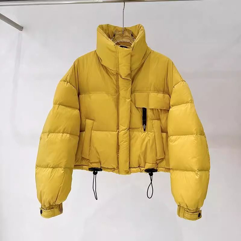 棉服女短款2025新款韩版立领简约加厚小个子洋气面包服外套爆款潮