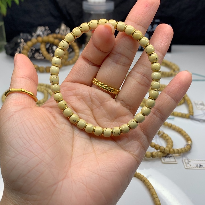 星月菩提手串5.6素串数星星