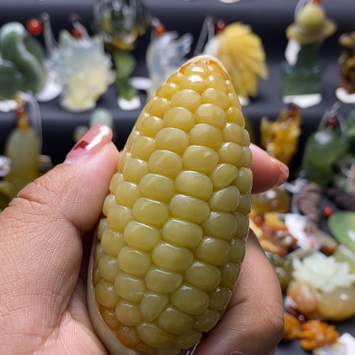 蛇纹石玉未镶嵌手把件