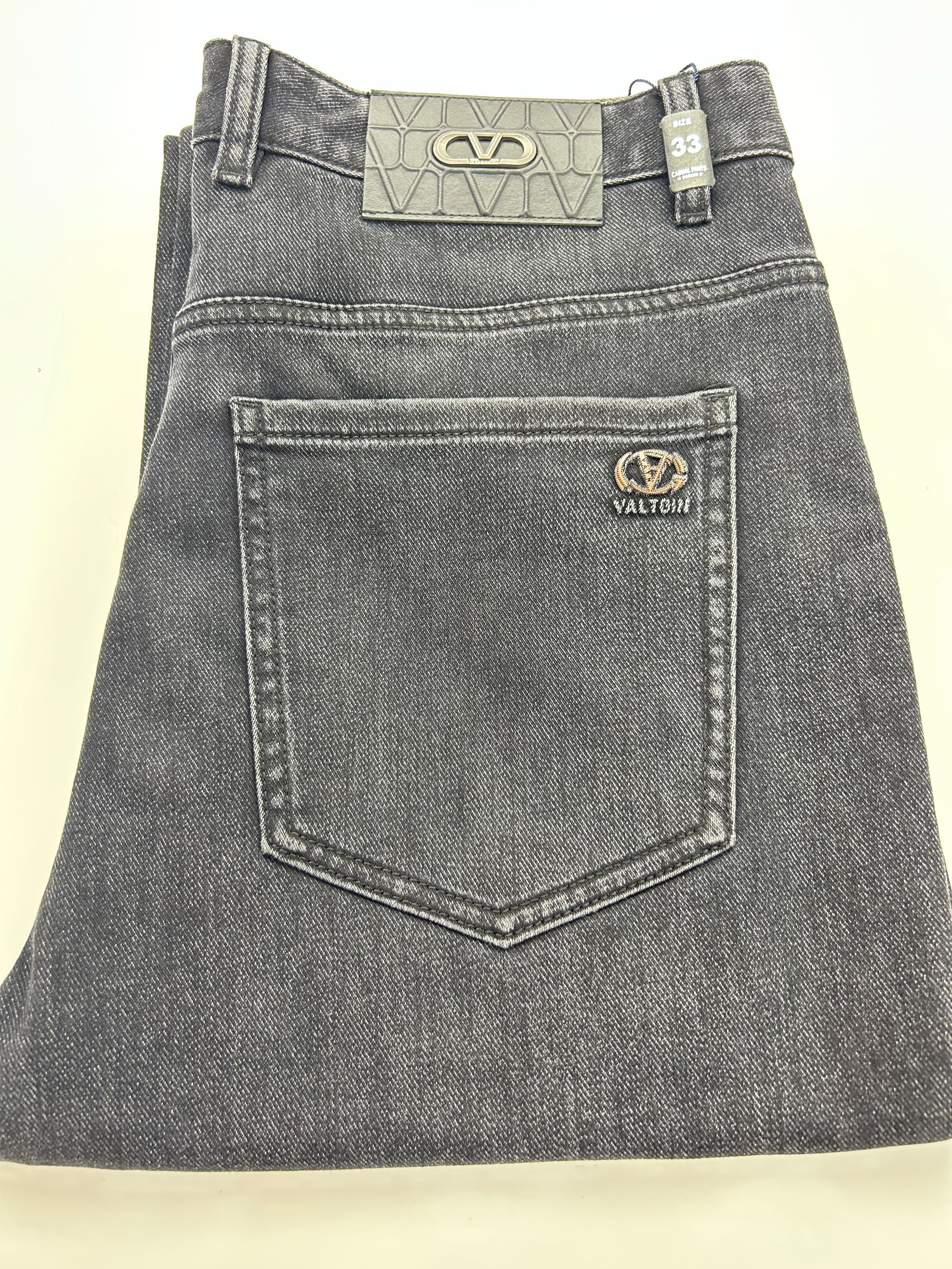 长裤秋冬商务弹力直筒牛仔裤5860