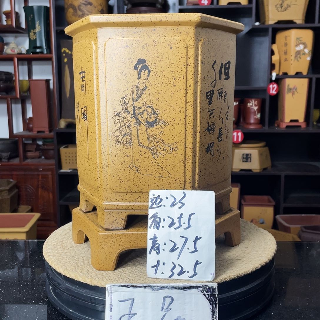 紫砂D-婉秋紫砂花盆