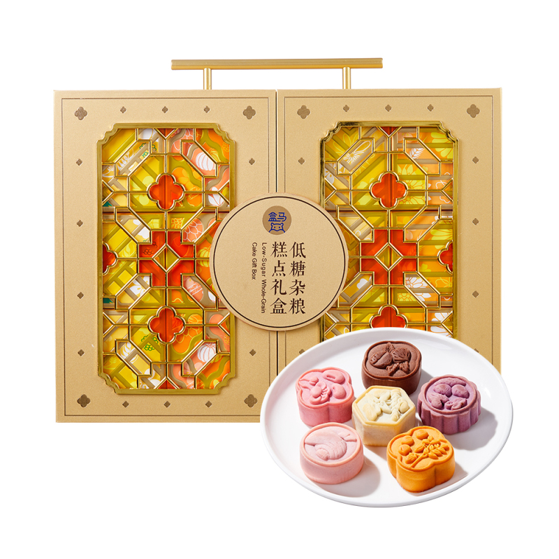盒马 低糖杂粮糕点礼盒 720g 六种口味新年年货低糖糕点礼盒送礼