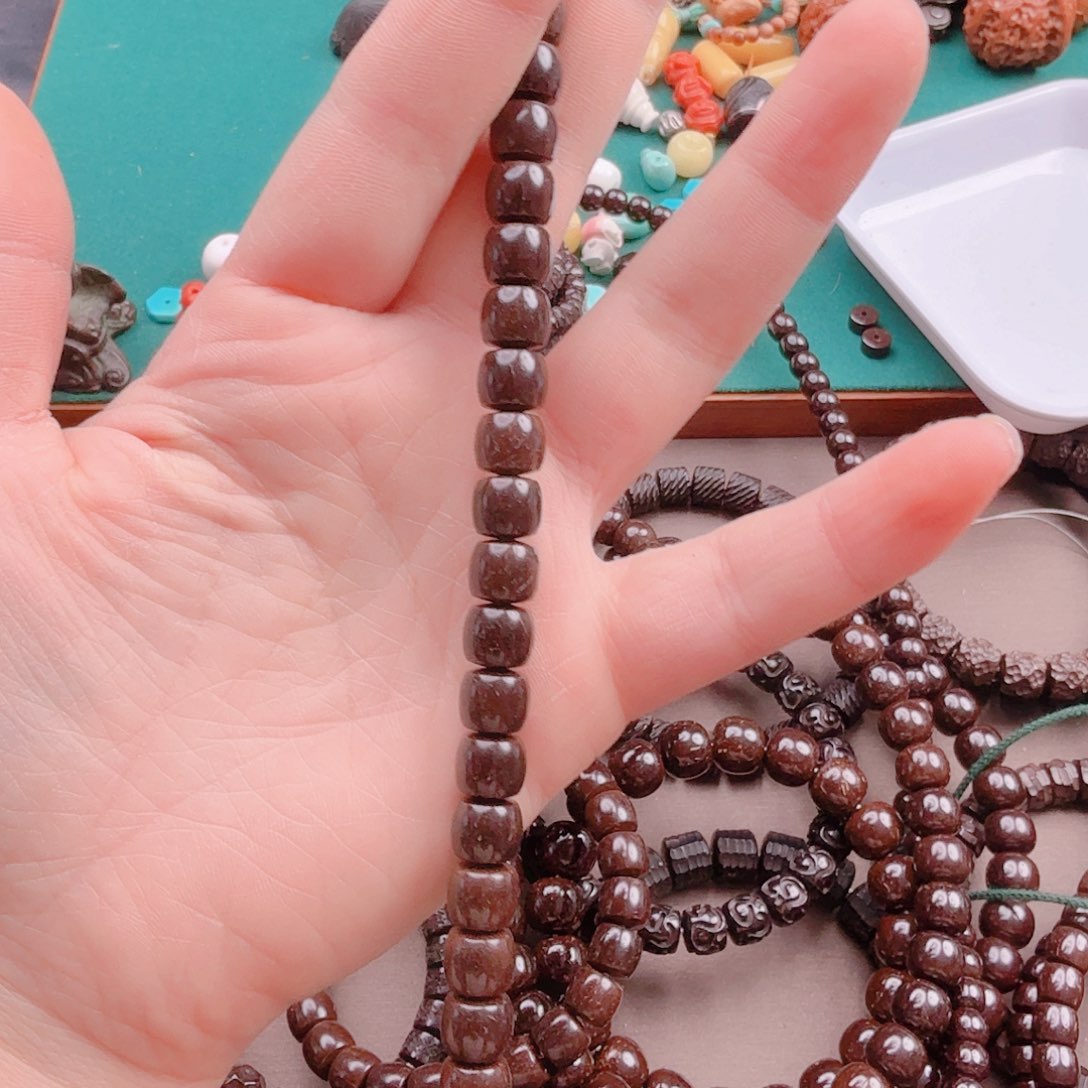 椰蒂手串夜**雨9*8直切手串