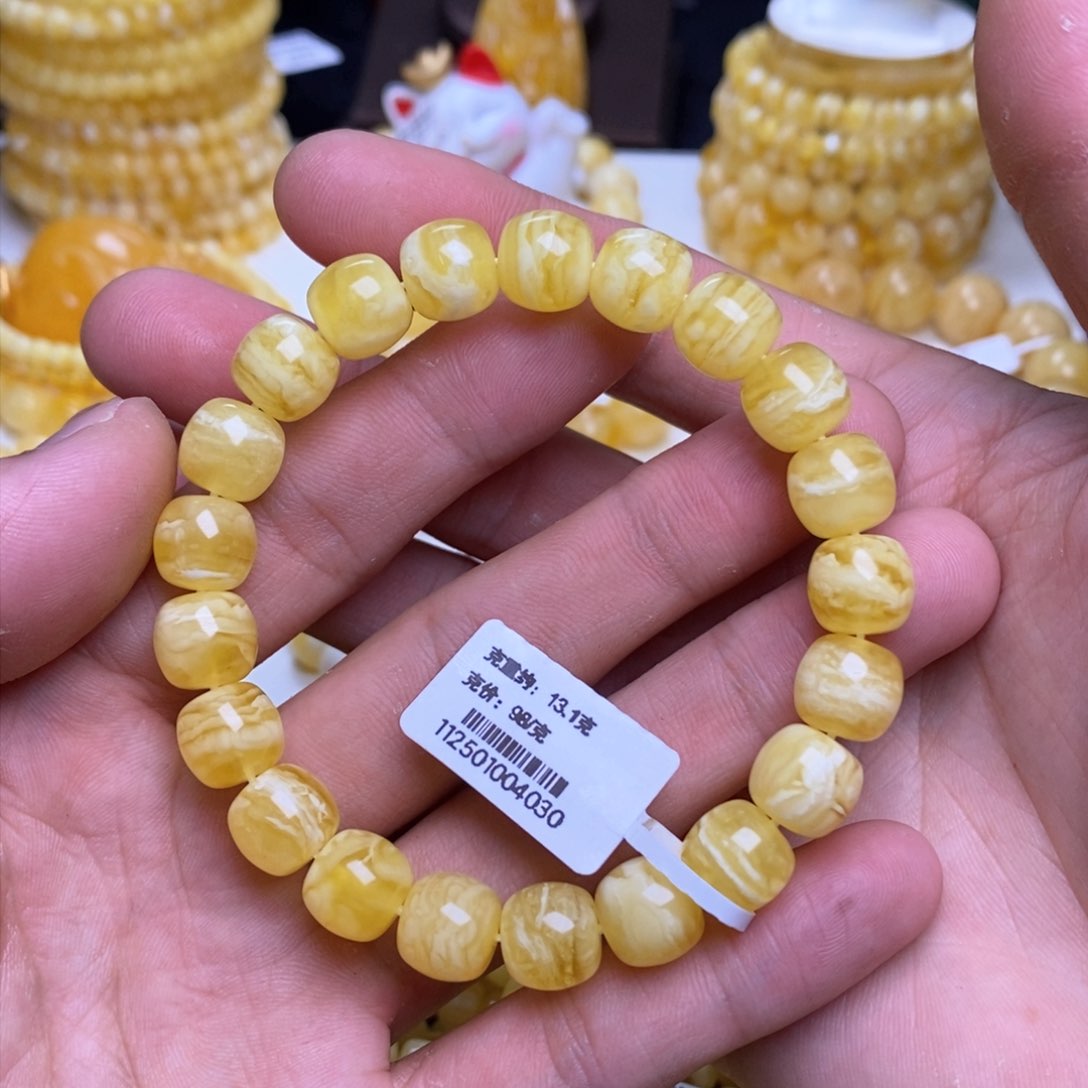 【闪购商品】蜜蜡裸石未镶嵌10+老型手串