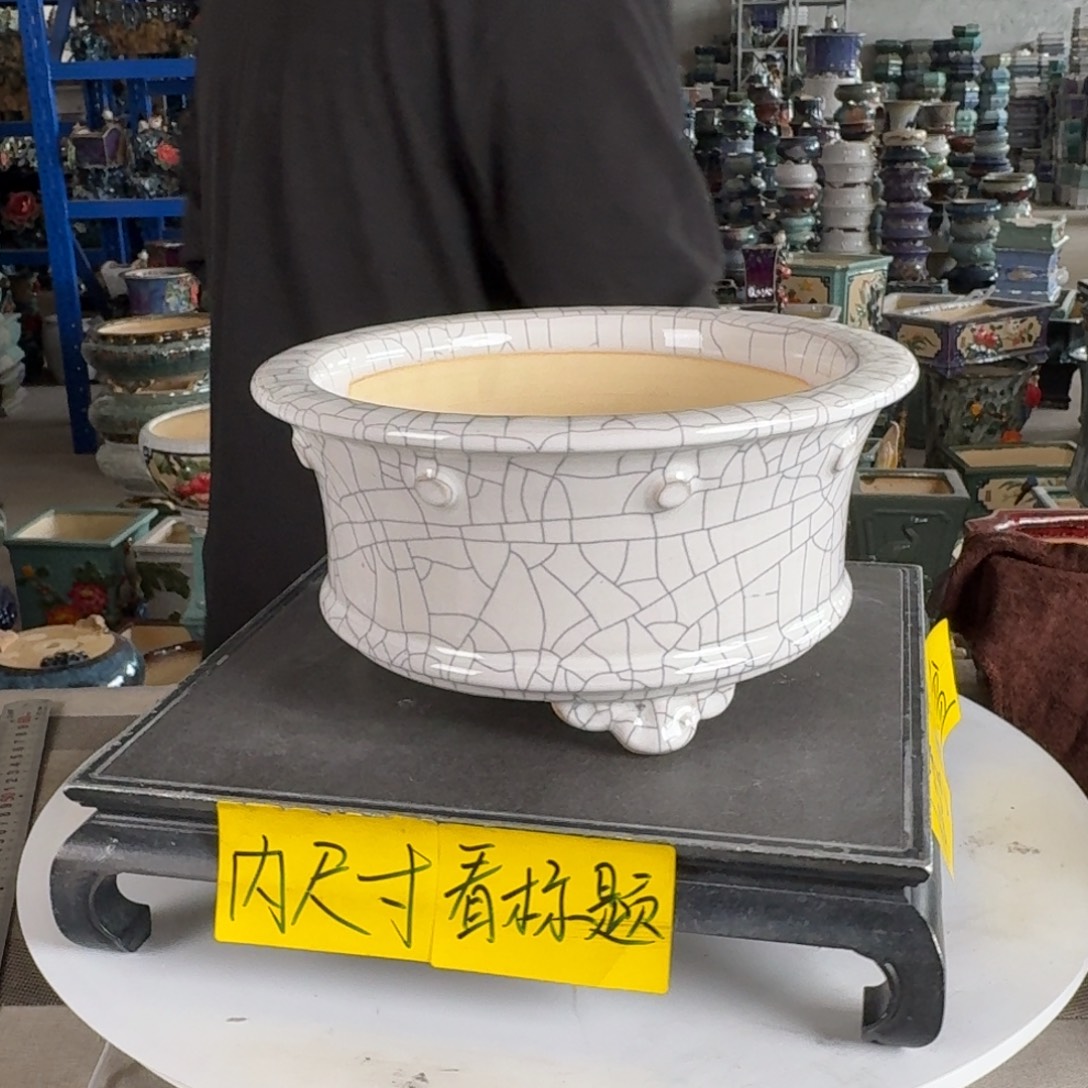 佩***王。一风堂石湾花盆 内21*9
