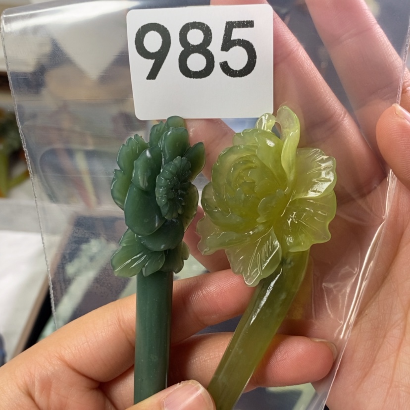 【闪购商品】岫玉发饰未镶嵌香**子