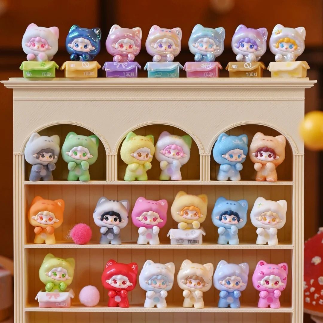 【正版代拆】yooki氧氧有喵出没系列毛绒公仔潮玩盲盒节日礼物