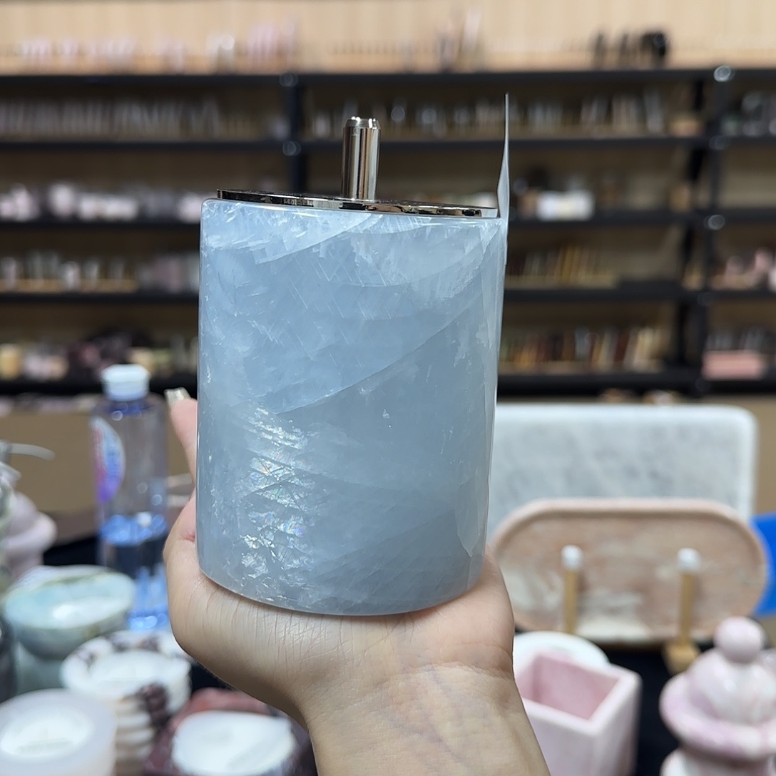 2289蓝水晶棉签罐新货