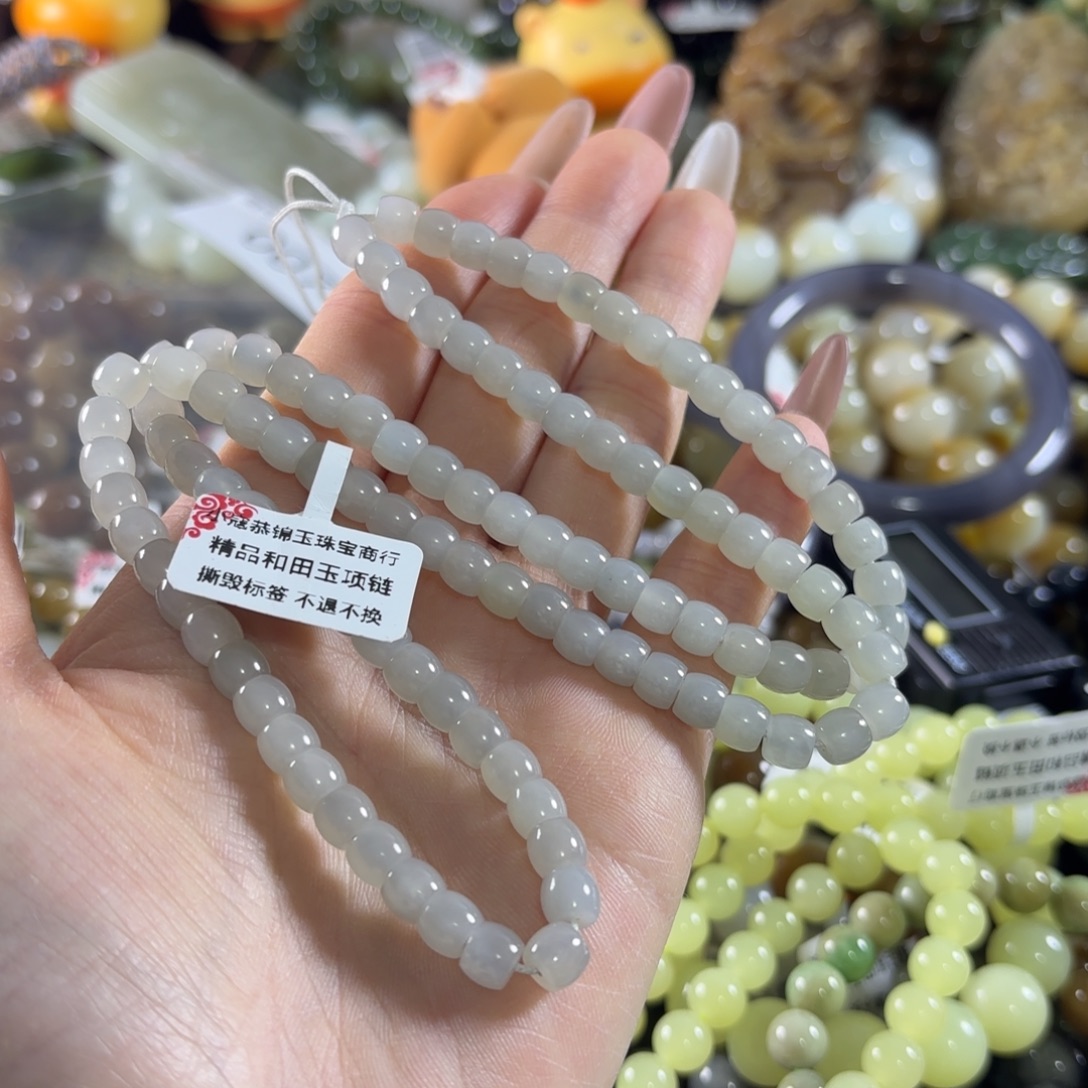 和田玉未镶嵌手链227