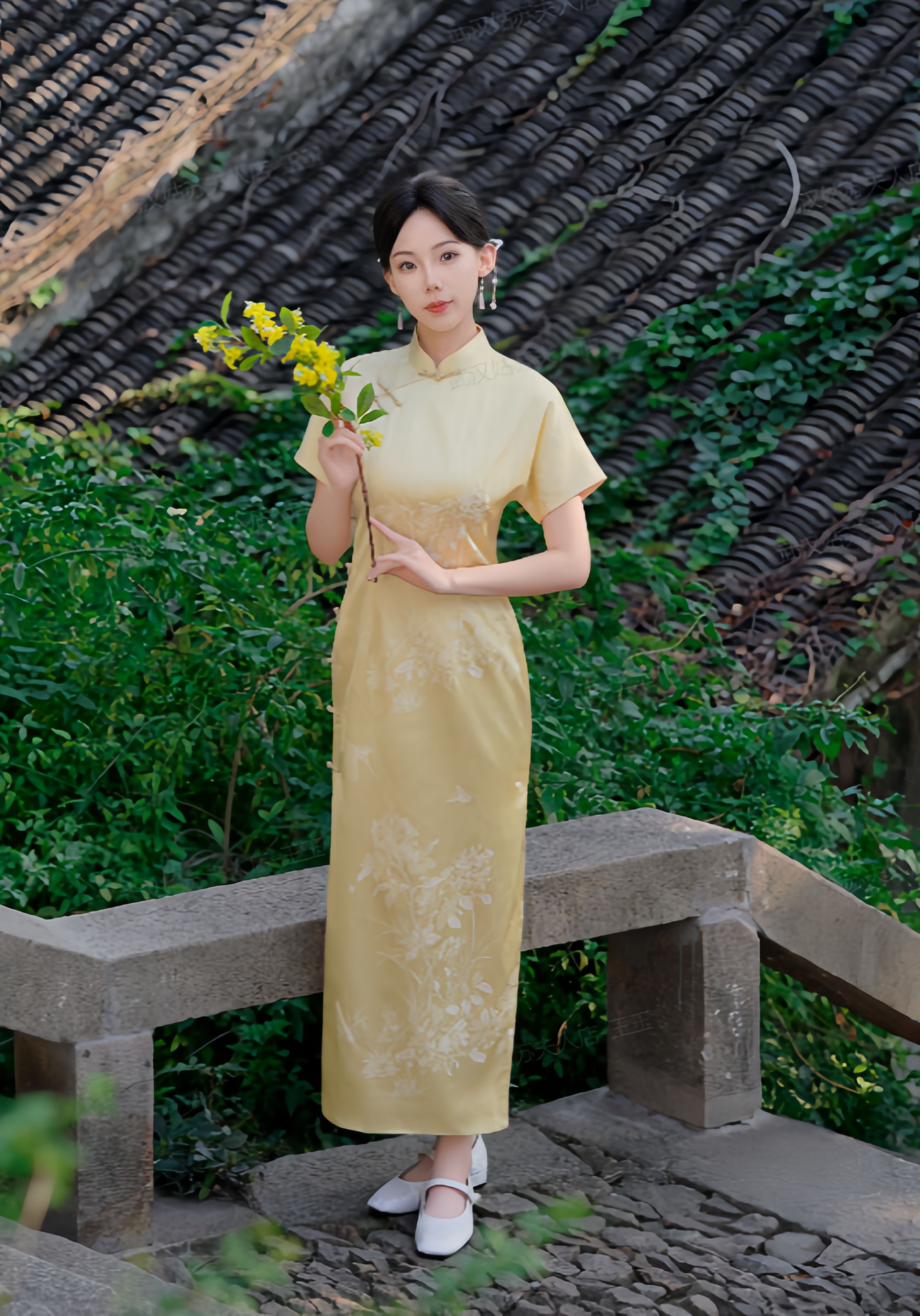 【金纱晨光】武汉姑苏夫人国风桑蚕丝宋锦新中式高端定制款LW-8831