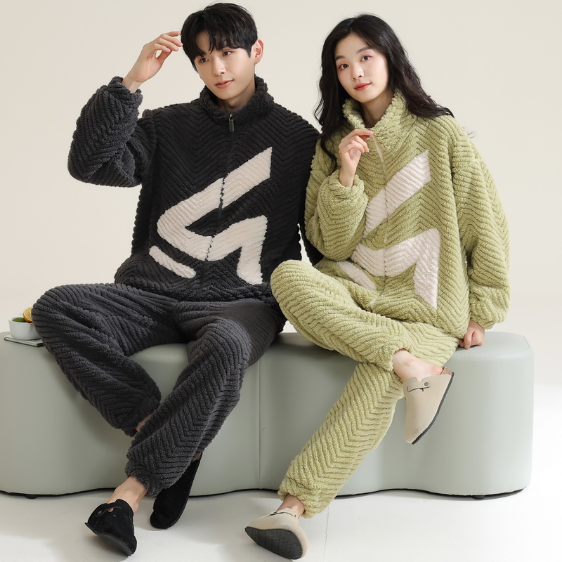 （断码特价）2025柔软女长袖厚款冬季秋冬睡袍家居服