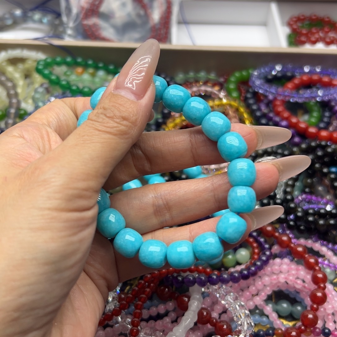 未镶嵌水晶手链天河石枣珠