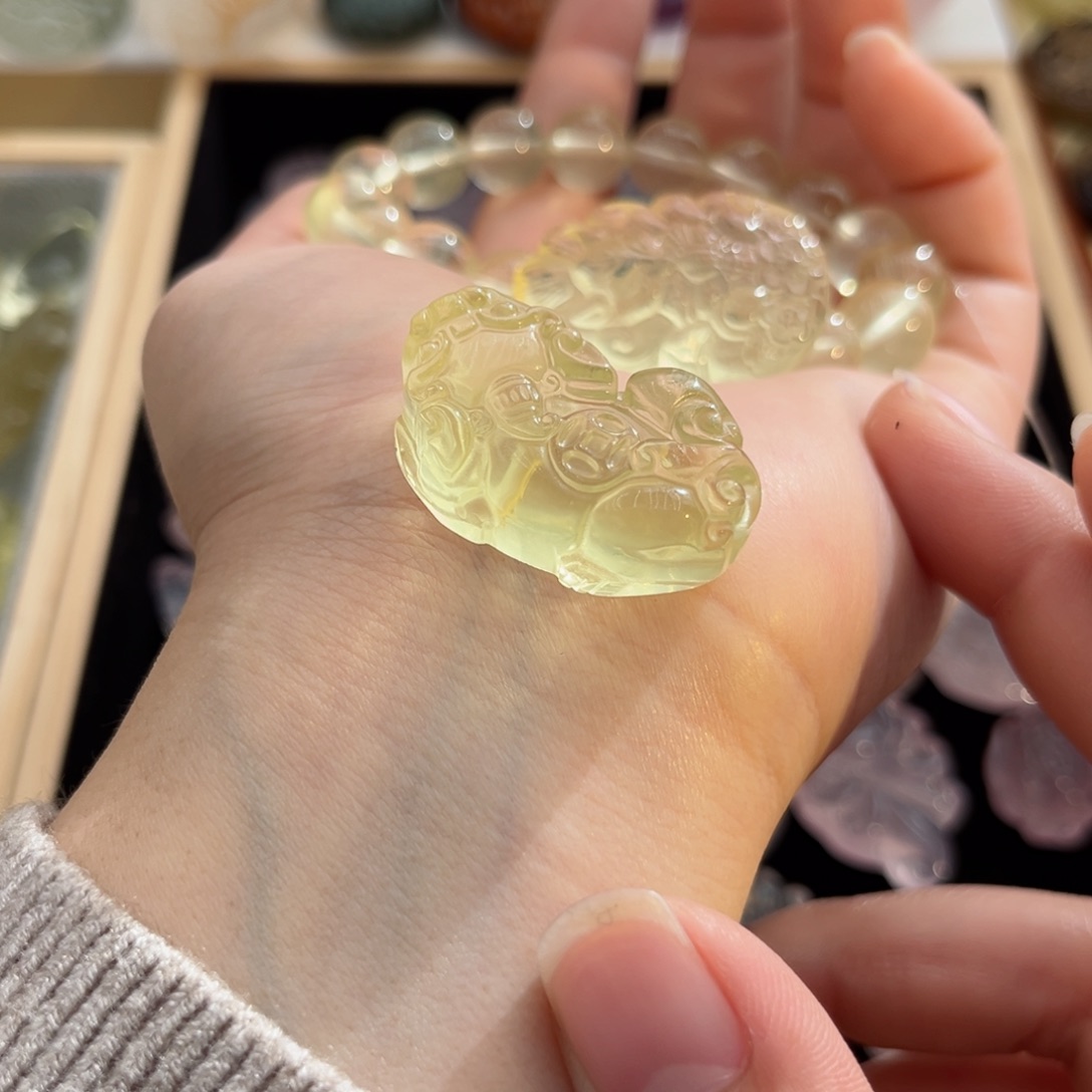 水晶颈饰未镶嵌禧*黄水貔貅64