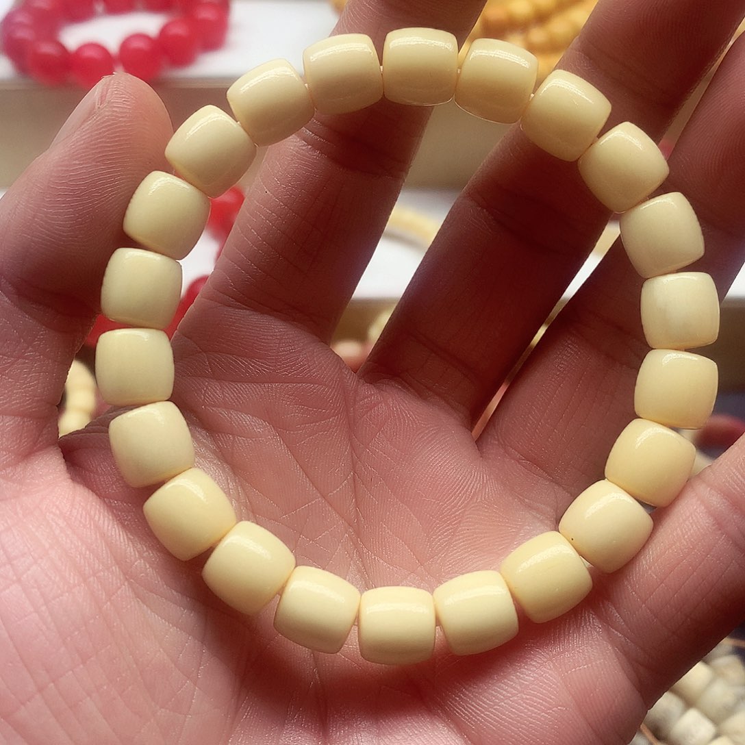 驼骨手串/手链1.0驼骨糯黄直切单圈