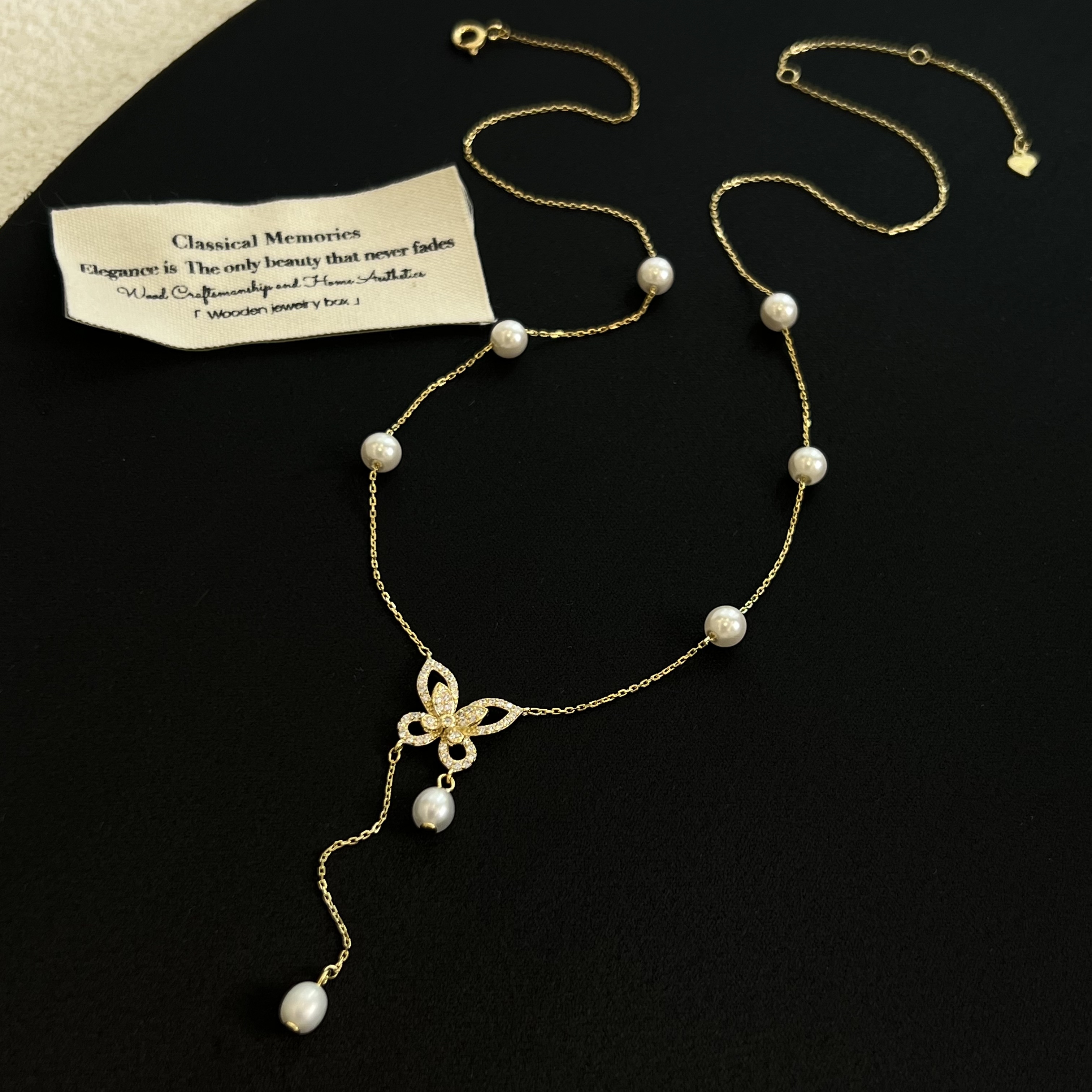 坠链均925银锆石 【流金蝶舞】项链230