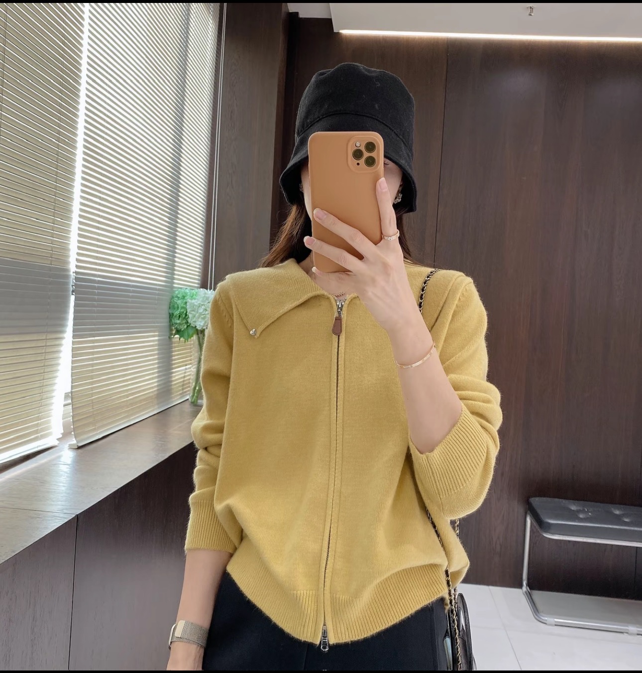 200斤大码女装长袖春季翻领针织女毛针织衫秋季时尚毛衣上衣3001