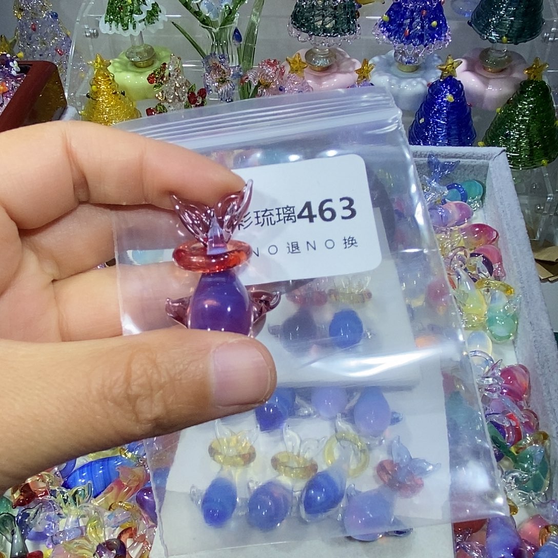 甜***爱吊坠（不含链）玻璃463鲸鱼一个