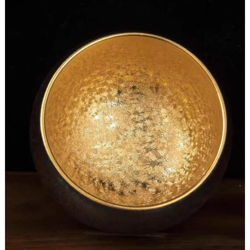 彩金建窑建盏主人杯