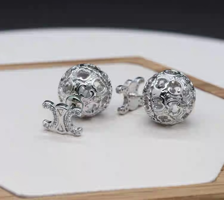 铜合金耳饰 3012 小众设计镂空耳钉