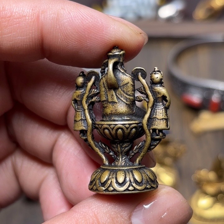 玻璃颈饰藏传喜马拉雅